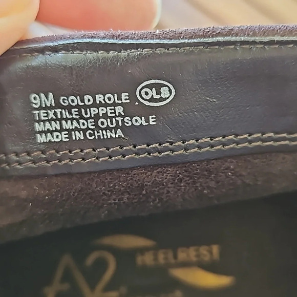 A2 by Aerosoles Slip On Brown Heeled Ankle Boots 9M - Picture 10 of 11